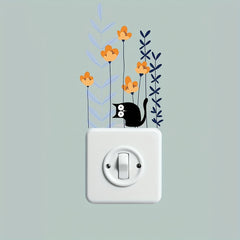 Cat In The Trees Switch Decorative Sticker
