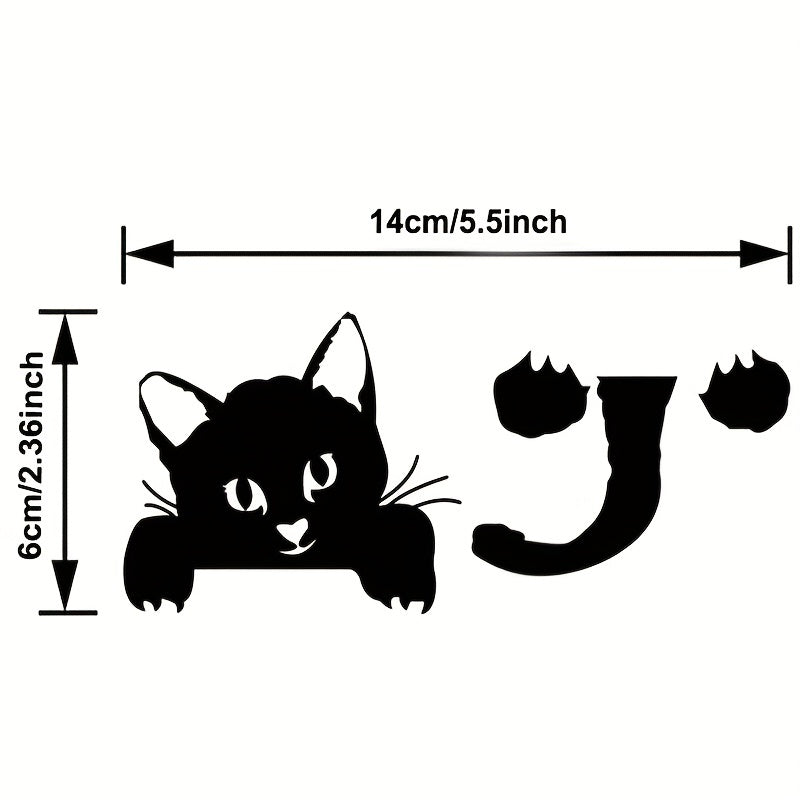 5pcs Cat Wall Sticker Lamp Switch Decorative Decal Art Mural