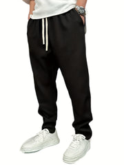 Solid Linen Pants Men's Loose Baggy Trousers Breathable Outdoors Hip Pop Style