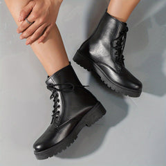 Women's Platform Lace-Up Ankle Boots