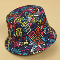 Classic Graffiti Windproof Couple Bucket Hat