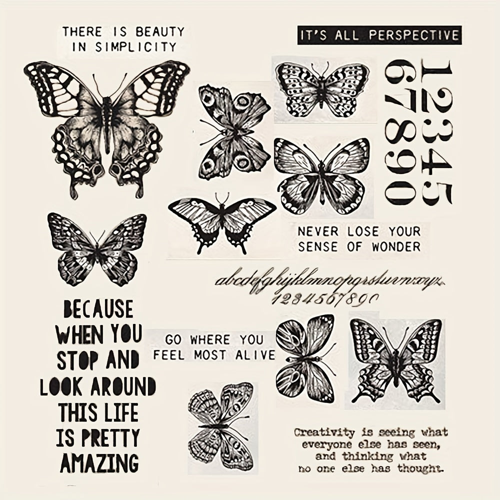 Butterfly Clear Stamps Scrapbooking DIY Greeting Card Embossing