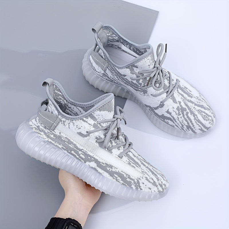 Men's Knit Running Shoes Breathable Sneakers for Running Jogging