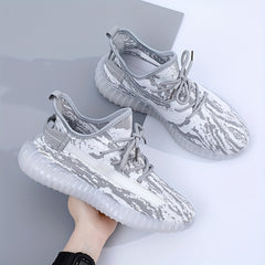 Men's Knit Running Shoes Breathable Sneakers for Running Jogging