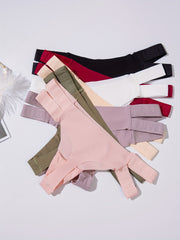 7pcs Seamless Cut Out Thongs Low Waist Intimates Panties