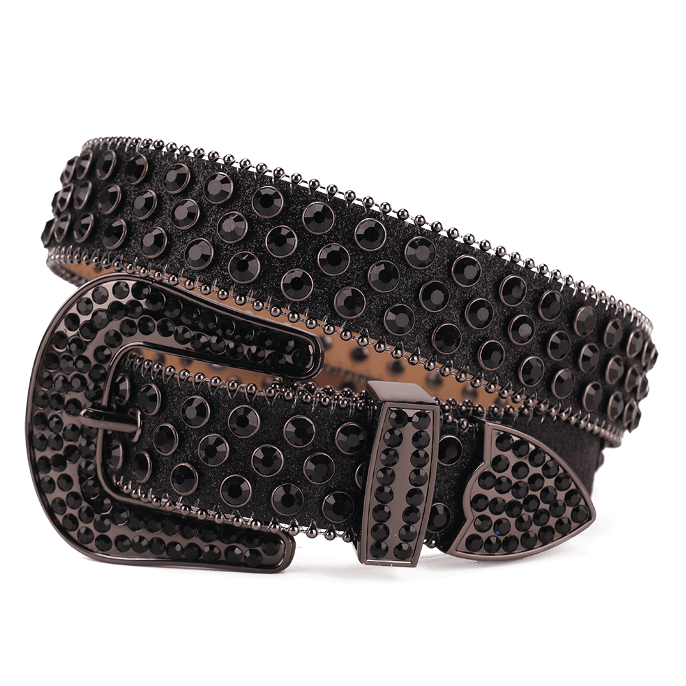 Western Rhinestones Crystal Studded Belts Cowgirl Cowboy