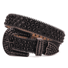 Western Rhinestones Crystal Studded Belts Cowgirl Cowboy