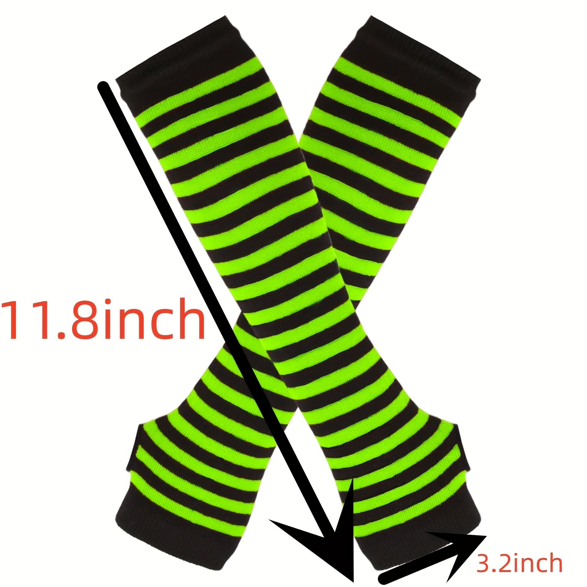 Y2K Knitted Fingerless Gloves Long Sleeves