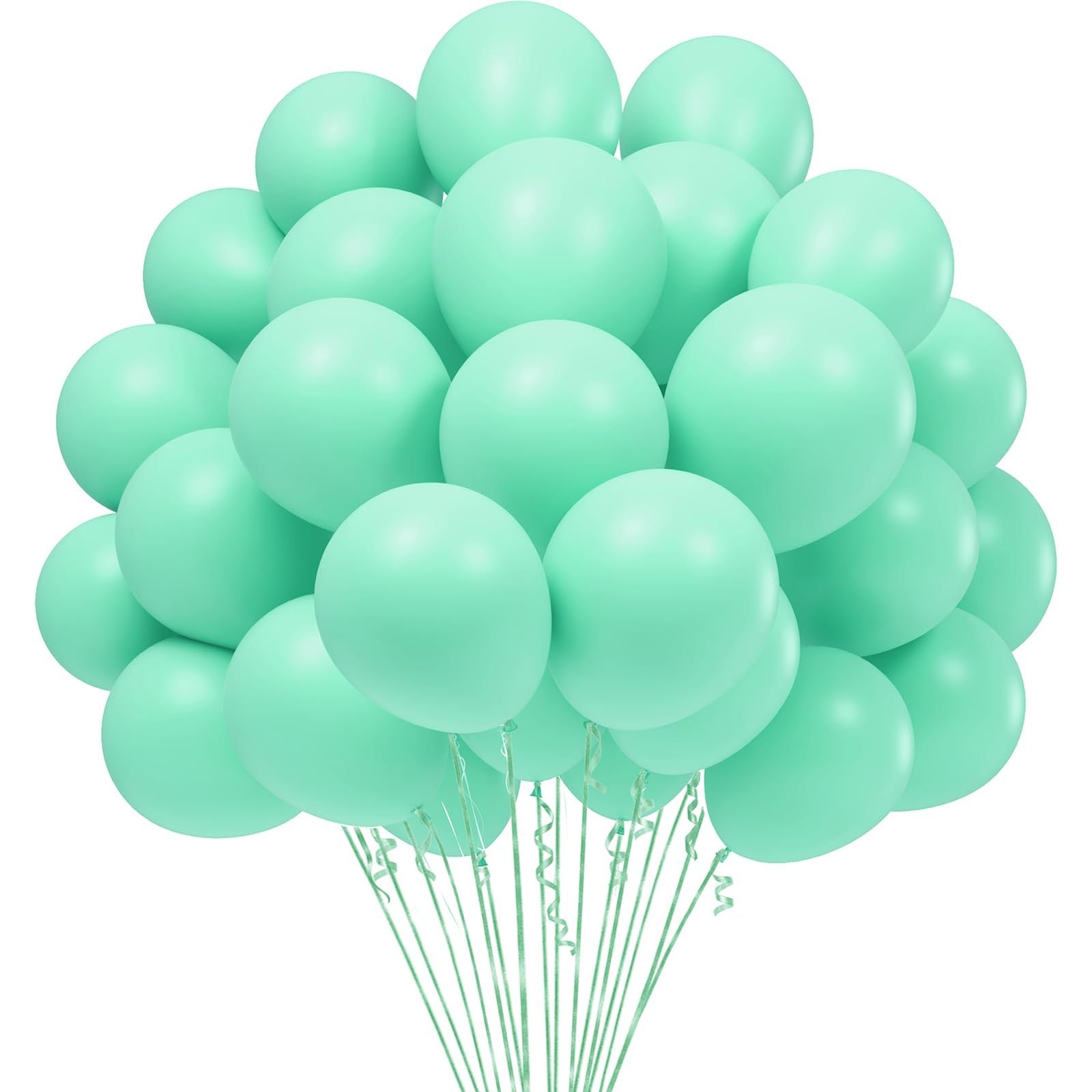 60pcs Macaron Mint Green Balloons for Party Decorations