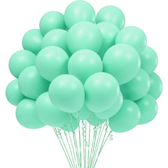 60pcs Macaron Mint Green Balloons for Party Decorations