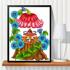 Flower Diamond Painting Kit - DIY Special Shape Crystal Art