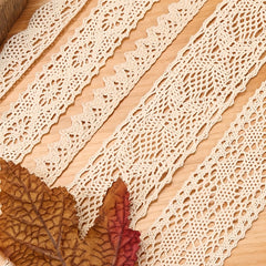 Vintage Style Hollow Lace Ribbon Cotton Trim for Wedding DIY