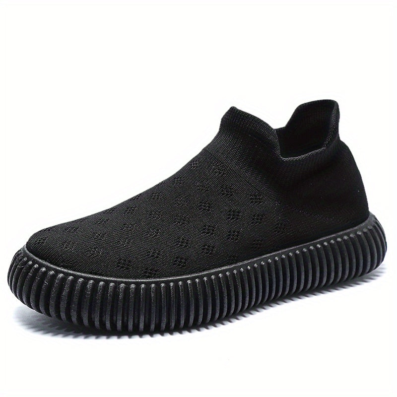 Men's Knit Slip-On Casual Shoes for Traveling Jogging