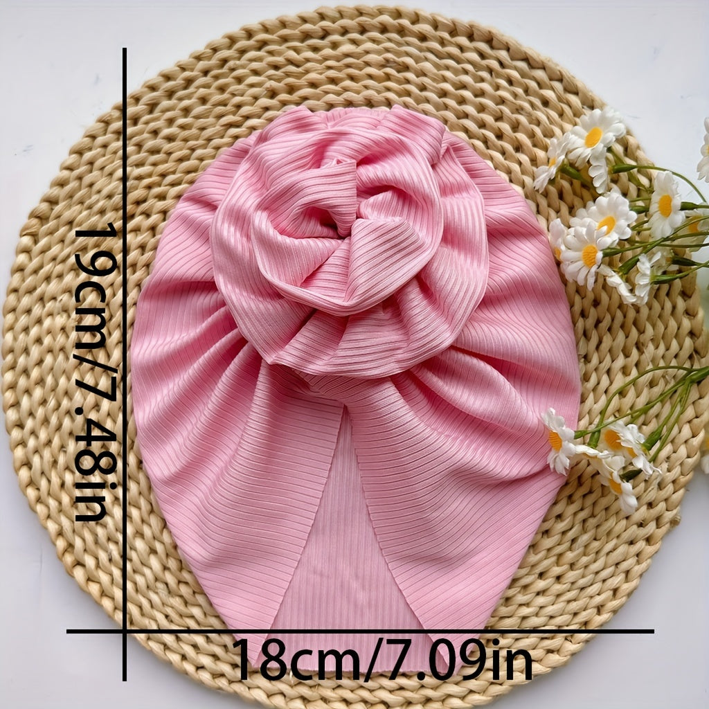 Baby Spring Summer Thin Headband Big Flower Baby Hat for Newborns