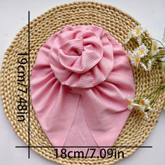 Baby Spring Summer Thin Headband Big Flower Baby Hat for Newborns