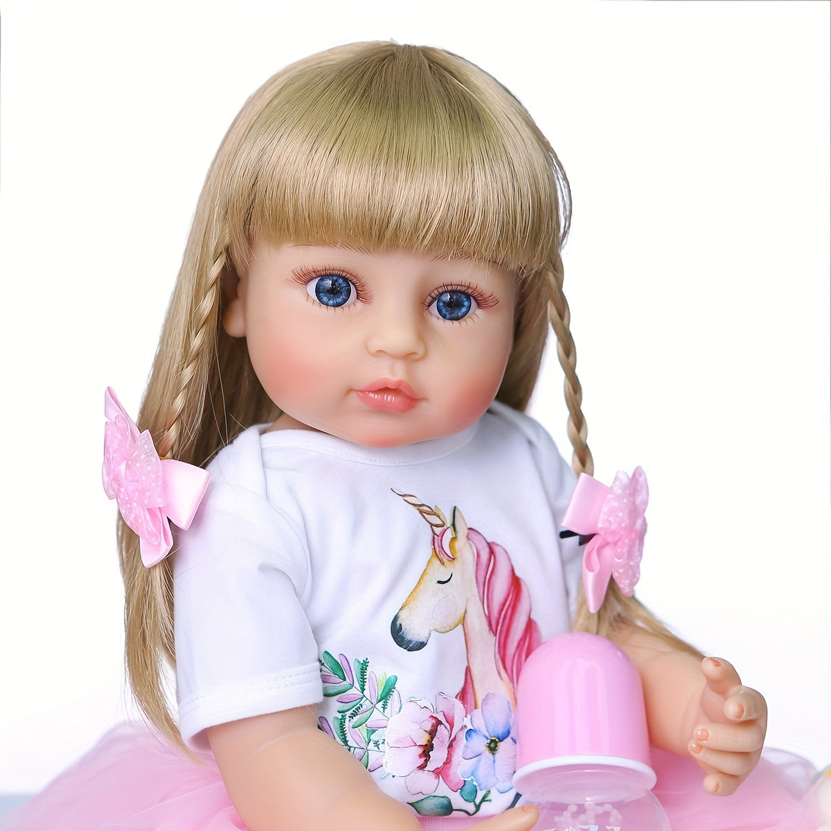 22" Reborn Baby Doll Princess Girl Real Touch Silicone Vinyl Christmas Gift