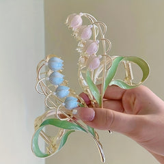 Rose Lily Flower Hair Claw Clip Non-slip Party Decor