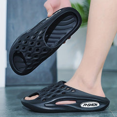 Men's Cloud Slides Pillow Slippers Lightweight Open Toe Shoes For Indoor Outdoor