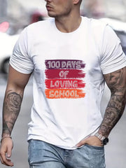 Men's Graphic Active T shirt Crew Neck Tee Casual Comfy Tops For Summer