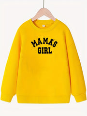 Girls 'Mama's Girl' Crew Neck Sweatshirt Top