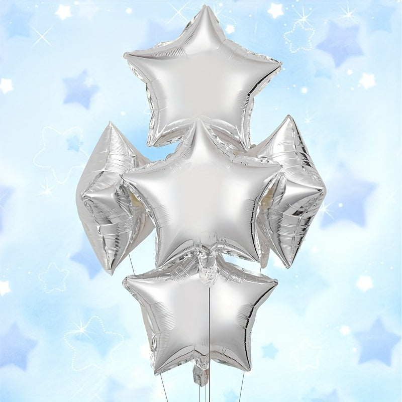 5pcs 18 inch Pentagram Birthday Party Balloons Set