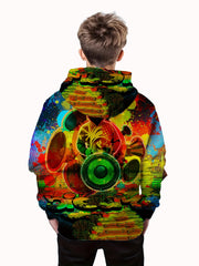 Kids Hoodies Long Sleeve Loose Hooded Sweatshirt