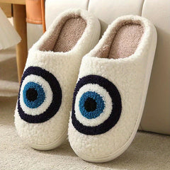 Christmas Elk Plush Slippers Cozy Indoor Shoes Women's Footwear