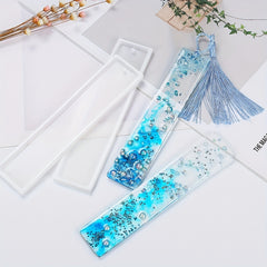 Rectangular Crystal Epoxy Resin Blank Bookmark Silicone Mold