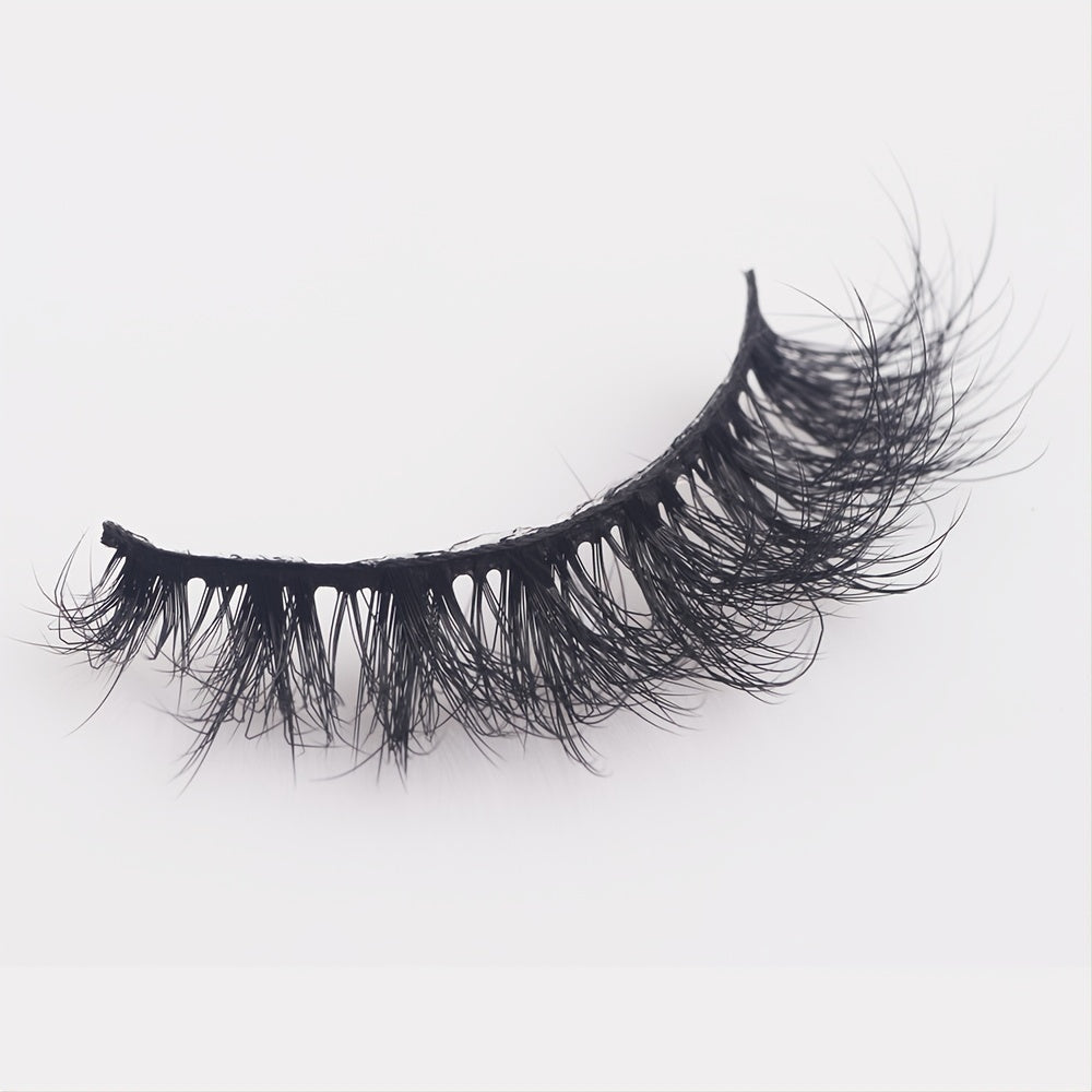 Mink Fluffy False Eyelashes Pack 5 Pairs Mega Volume Extensions