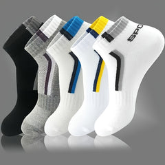Men's Ankle Socks Breathable Deodorant Comfortable Multicolor Set