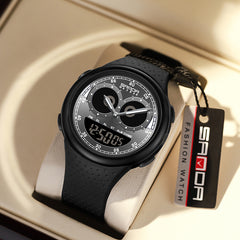 Kids Sports Watch Multifunction Electronic Glow Countdown Alarm Waterproof Gift