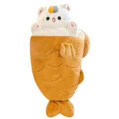 Cat Plush Toy Soft & Cozy Stuffed Animal with Expressive Eyes