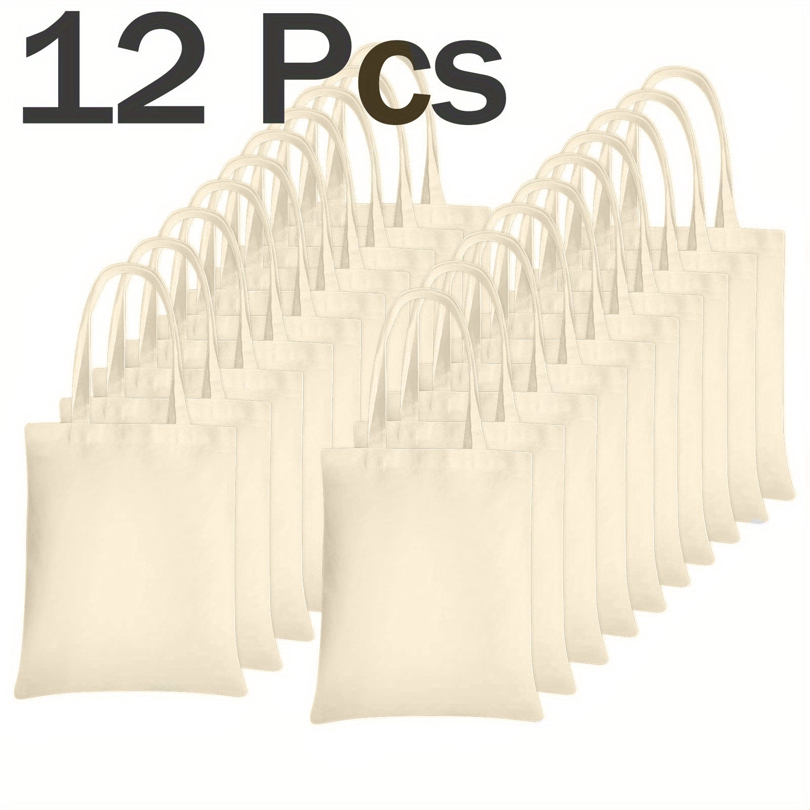 Sublimation Blank Canvas Tote Bags for DIY Projects