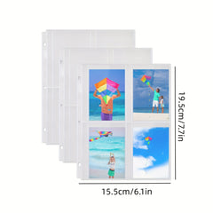 Card Book Album Loose Leaf Core - 180 Card Slot Replacement Name & Photo Storage