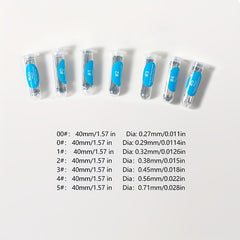 100pcs Plastic Tip Stainless Steel Specimen Needle