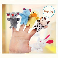 8pcs Adorable Animal Finger Puppets Set Early Childhood Education Storytelling