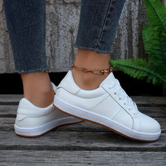 Women's Casual Lace Up Outdoor Sneakers Lightweight Low Top Shoes