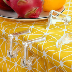 4pcs Plastic Napkin Clips Elastic Tablecloth Clip
