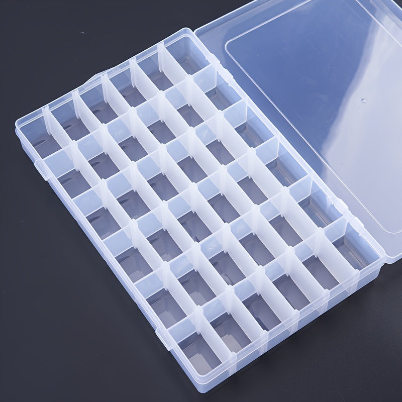 Plastic Transparent Storage Box with Hinged Lid