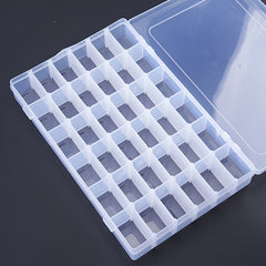 Plastic Transparent Storage Box with Hinged Lid