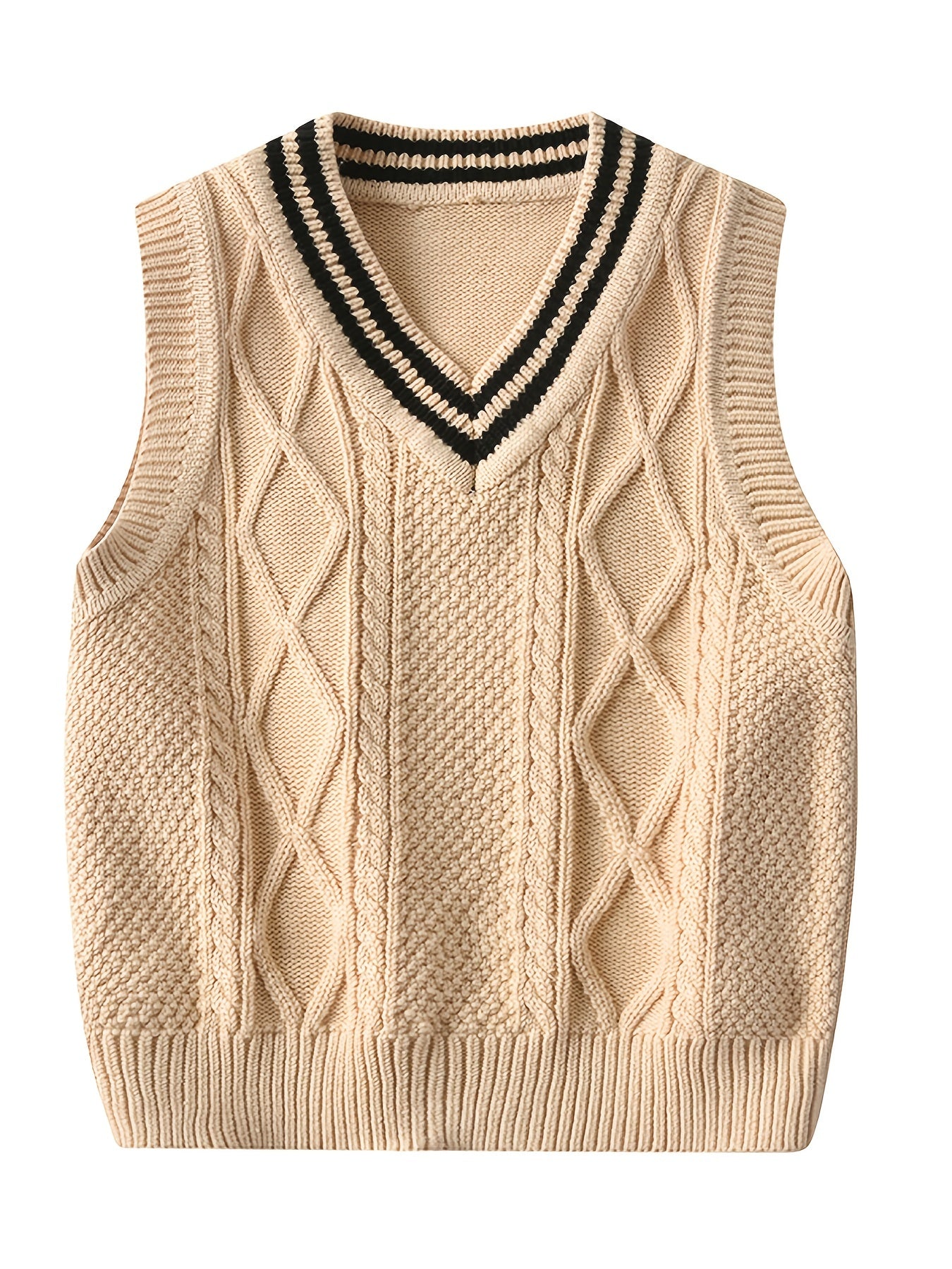 Kids Sleeveless V Neck Sweater Vest Top
