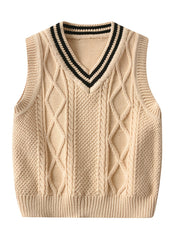 Kids Sleeveless V Neck Sweater Vest Top