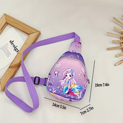 Canvas Crossbody Bag For Kids Mini Chest Pack Adjustable Strap