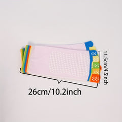 Rainbow Yoga Socks Five Toe Split Non-slip Dance Socks For Pilates Yoga Ballet
