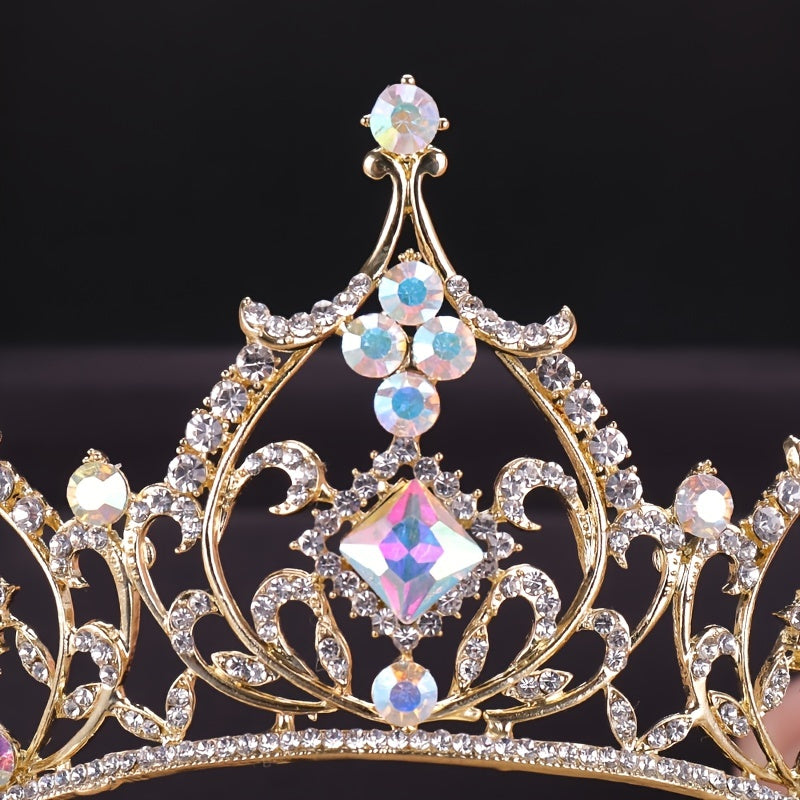 Golden Bridal Headband Tiara Wedding Party Decor