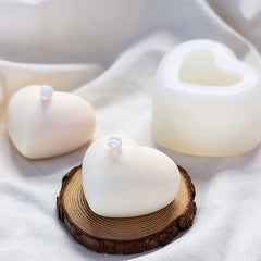 2pcs Heart Shape Silicone Moulds For DIY Resin Craft Soap Candle Pendants