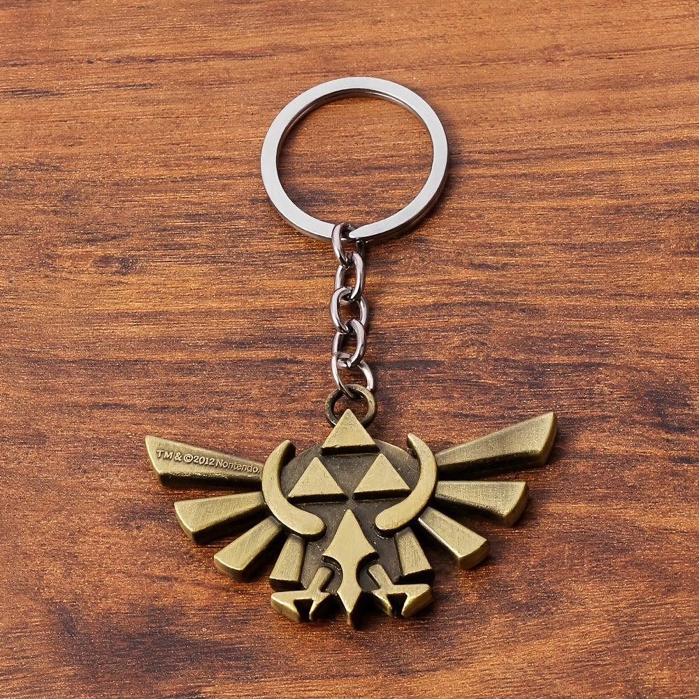 Triangle Power Sky Sword Metal Keychain