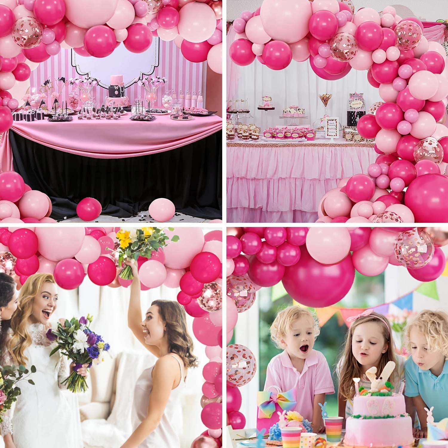 160 Latex Balloons Set Birthday Wedding Proposal Anniversary