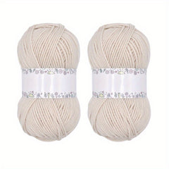 2pcs Acrylic Crochet Yarn Soft Cotton Yarn for Hand Knitting Crocheting