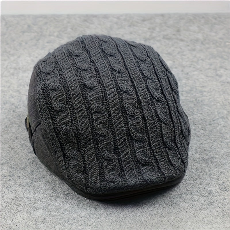 Casual Knitted Beret Hat, Moisture Wicking Newsboy Hat